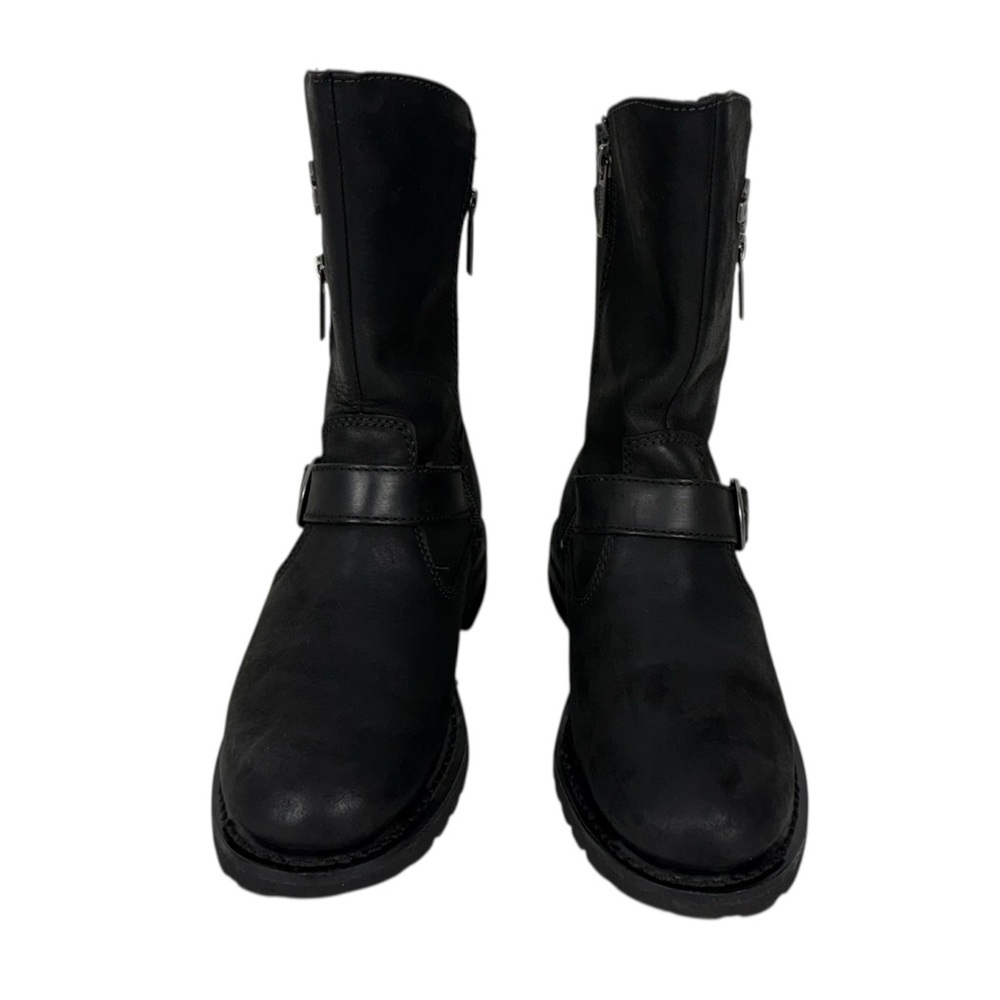 Harley Davidson Womens Lizzie 8” Black Leather Motorcycle Boots D87037 Size US 8 - Picture 5 of 15